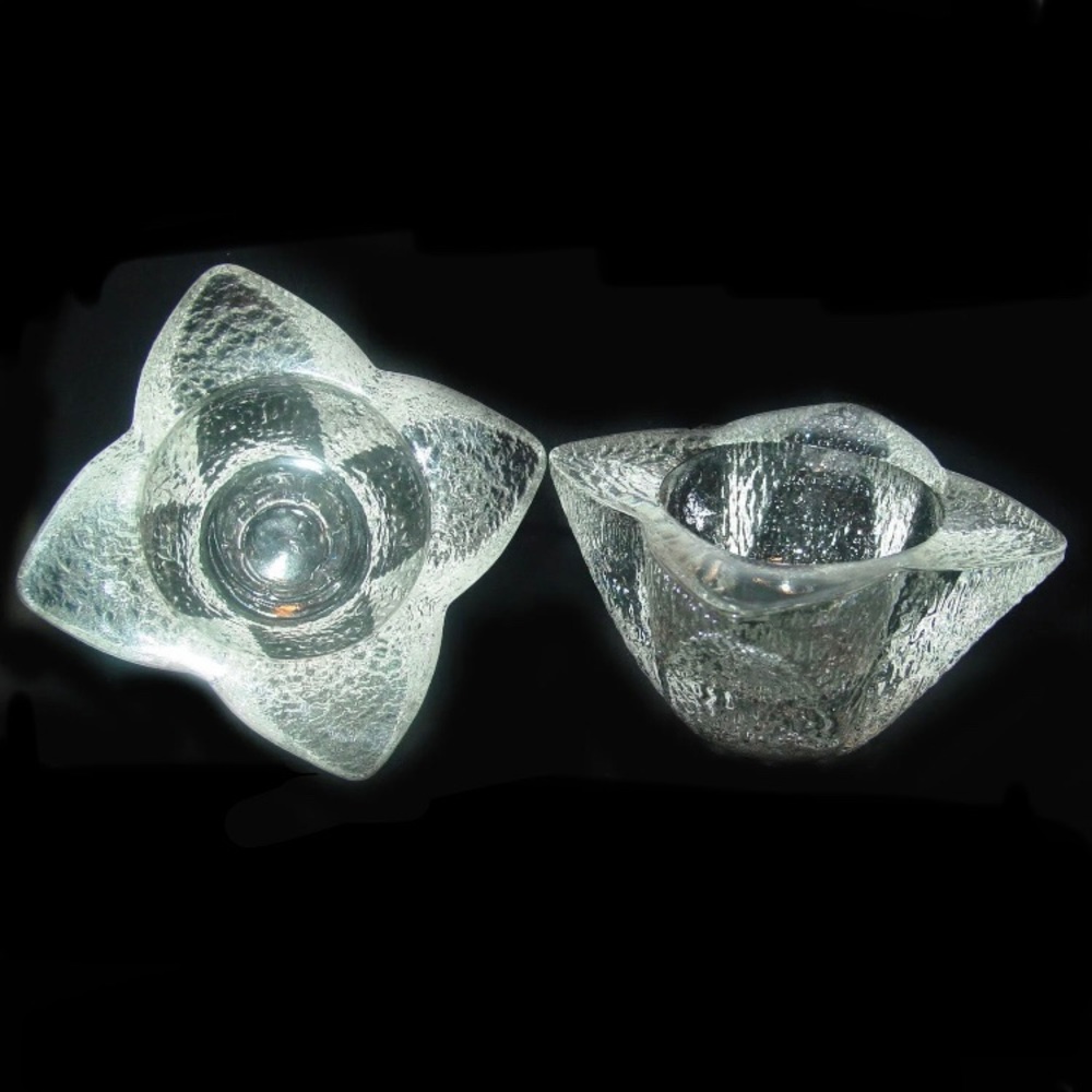 Pair of Indiana Glass Company Candle Holders